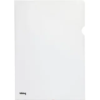 Viking Premium Klarsichthülle DIN A5 Transparent PP (Polypropylen) 120 Mikron 25 Stück
