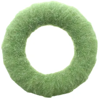 Dekoleidenschaft Dekokranz "Frühlingsgrün" aus Filz grün, Ø 34 cm, Tischkranz Filzkranz Wandkranz, Türkranz, Deko-Kranz, Frühlingskranz, Osterkranz grün
