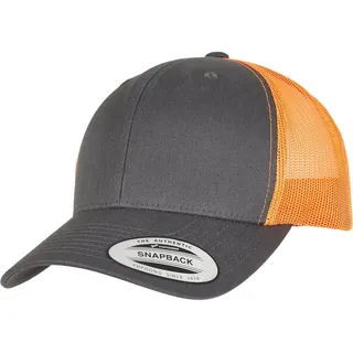 Flexfit Retro Trucker Cap charcoal/neon orange One Size