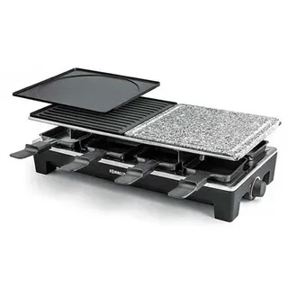 ROMMELSBACHER Raclette Grill mit 3 Kombi-Platten 8 Pfännchen 48x23,5x13,5cm RCS 1350