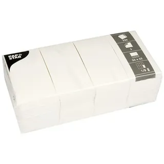 Papstar Servietten weiß 2-lagig 33,0 x 33,0 cm, 250 St.