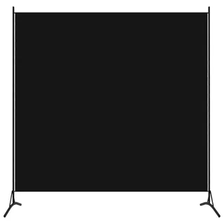 Myheimly Paravent,Raumtrenner Raumteiler Trennwand Umkleide Sichtschutz Spanische Wand Wohnzimmer Schlafzimmer Schwarz,175 x 180 cm