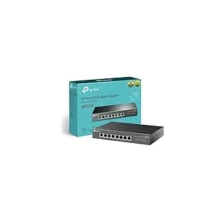 TP-Link Unmanaged 8-Port 2.5G Multi-Gigabit Desktop Switch, 802.3X Flow Control, 802.1p/DSCP QoS, Ideal for Small and Home Office with fanless Design, Metal Casing, Plug and Play (TL-SG108-M2)