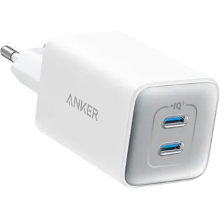 Anker 47W USB C Ladegerät, 523 Charger (Nano 3), kompakt mit 2 Anschlüssen GaN Schnellladegerät für iPhone 17/Pro/Pro Max/iPhone Air/16/15, Galaxy, Pixel 4/3, iPad/iPad mini (Kabel Nicht enthalten)