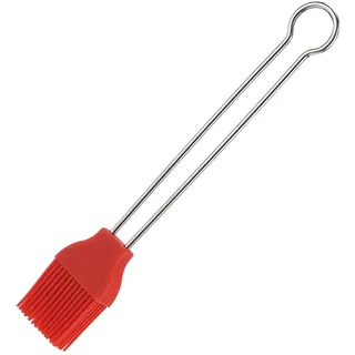 Westmark Backpinsel, Länge: 20 cm, Silikon/Rostfreier Edelstahl, Silicone, Rot/Silber, 15432270