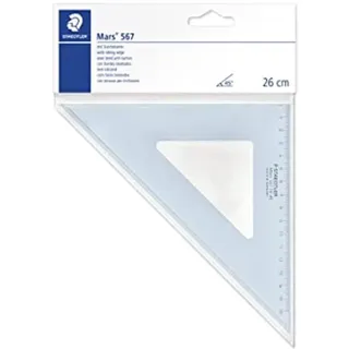 Staedtler 567 26-45 Zeichendreieck (26cm, 45/45)