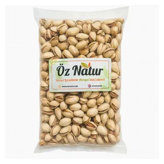 Öz Natur Nüsse, Pistazien mit Schale aus Kalifornien (geröstet & gesalzen)