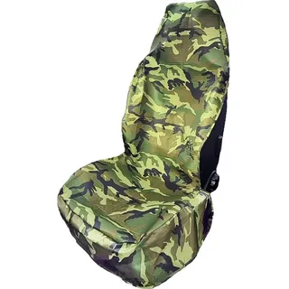 HP Autozubehör 19333 Sitzschoner Camouflage Werkstattschoner Polyester Camouflage Grün