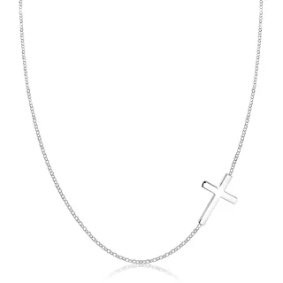 Elli Halskette mit Anhänger Kreuz Silber 925