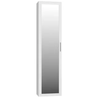 Topeshop DUO SZAFKA BIEL, Weiß, Toilette, 2 Regale, 1 Tür(en), Weiß, Partikelbord - Weiß