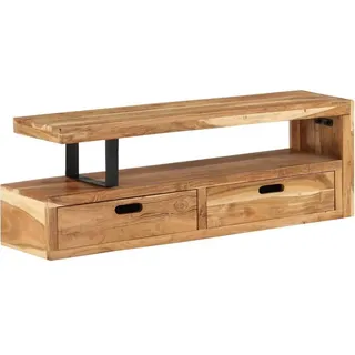 vidaXL TV-Ständer 118-200 x 30 x 40 cm Massivholz Akazie