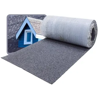 DAPRONA Dachschindeln 5m x 32cm Grau Bitumenschindeln