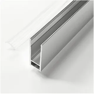 WITEN&NOCK Wandanschlussprofil U-profil aus Aluminium für Dusche Duschabtrennung Glaswand 10 mm Länge 200 cm