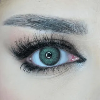 Venus® Grüne Kontaktlinsen Ohne Stärke - 0.00 Dioptrien - Weiche Jahreslinsen Green Contact Lenses für Damen & Brillenträger - 1 Paar (2 Stück) - 14 mm - Grün