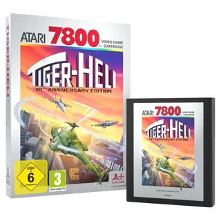 Tiger Heli Atari 7800, 7800+, 2600+ Video Game Cartridge Retro Videospiel