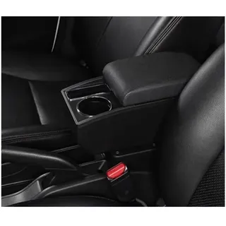 HGMGFYCX Mittelkonsole Armlehne Aufbewahrungsbox Für Caddy 5 2024 Auto-Armlehnenbox Aufbewahrungsbox Getränkehalter Autozubehör Armlehnenbox(N1 Black line No USB)