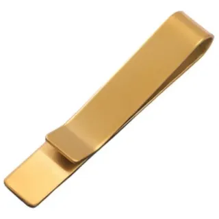 Geldscheinklammer Krawattenklammer klassisch aus Edelstahl - Gold (1-tlg), Krawattenclip Gold