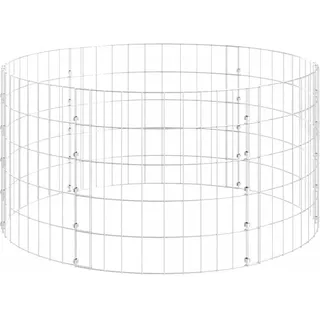 vidaXL Gartenkomposter Ø100x50 cm Verzinkter Stahl