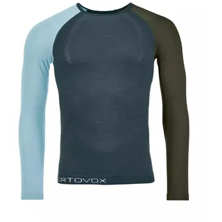 Ortovox 120 Comp Light Long Sleeve Herren Grau/Blau XXL