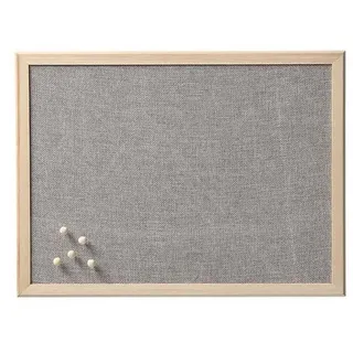 Zeller Pinnwand 40,0 x 30,0 cm Leinen grau