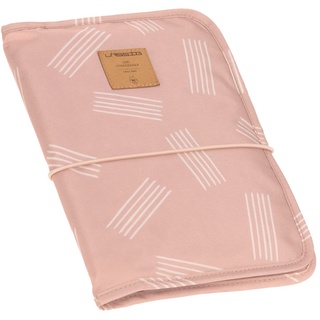 Windeltasche Changing Pouch soft stripes rose