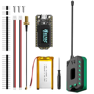 Heltec WiFi LoRa 32 V4 Entwicklungsplatine Kit mit Akkugehäuse ESP32 S3 SX1262 27dBm OLED-Display für Meshtastic IoT Arduino Wireless Communication