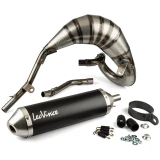 LeoVince X-fight Black Edition 3259b Auspuffschalldämpfer - Black / Silver - Homologated