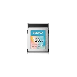 Ediloca EF5 128GB CFexpress Typ B Speicherkarte (1550MB/s Lesen, 550MB/s Schreiben), 8K RAW CF Karte kompatibel mit DSLR/XQD Kamera, Speicherkarte für professionelle Fotografen, Videofilmer