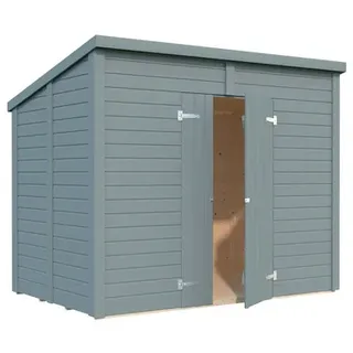 273 x 170 cm Hellgrau Lackiert