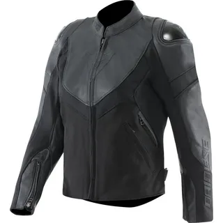 Dainese Motorradjacke Iperattiva Damen Motorrad Leder-/Textiljacke Wasserdicht protektoren wasserdichte schwarz 48