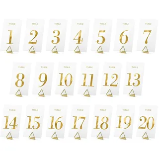 Partydeco KPZ4-019ME-KARTON Dekorativer Buchstabe/Zahl Deko-Zahl