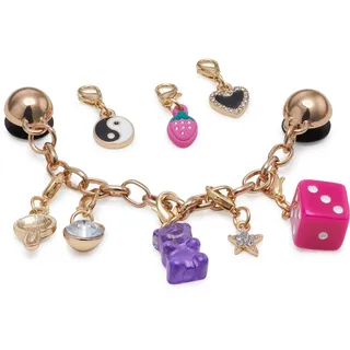 Crocs Unisex Custom Charm Chain 5 Pack Schuhanhänger, Mehrfarbig - Einheitsgröße