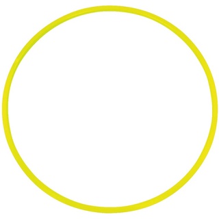 Grevinga® Gymnastikreifen aus Kunststoff (Gelb,70 cm)