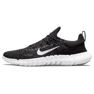 Nike Herren Free Run 5.0 Straßenlaufschuh, Schwarz Weiß Dk Smoke Grey, 42 EU