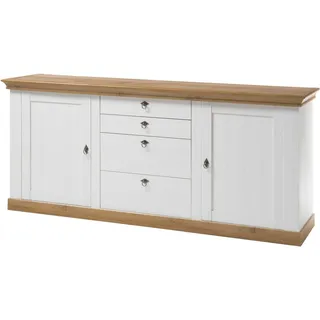Home Affaire Sideboard Cremona, Breite 210 cm weiß