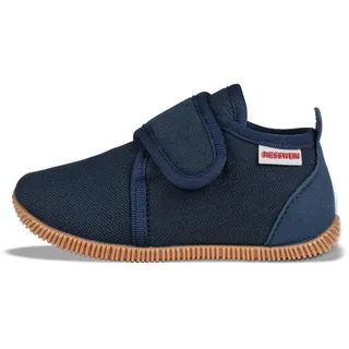 GIESSWEIN Kinder-Hausschuhe Strass Slim-Fit - Lauflernschuhe für Jungen & Mädchen, rutschfeste Krabbel-Schuhe mit Klettverschluss, Gummi-Sohle - 23 EU