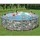 Power Steel Frame Pool Set 488 x 122 cm steinoptik inkl. Filterpumpe