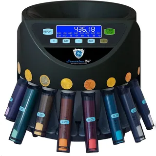 Securina24 Automatischer Euro Münzzähler & -sortierer Geldzählmaschine SR1200 Geldzähler Münzzählautomat