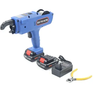 SHZICMY Automatische Drahtbindegerät 8-34mm, Drahtbindemaschine Rebar Bindemaschine mit 2xAkku 12V