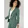 SELECTED ANISTON SELECTED Damen Gr 46 dunkelgrün mint Jersey Obermaterial 60 Polyester 30 Viskose 10 Elasthan gepunktet gestreift figurbetont hüftlang Blazer
