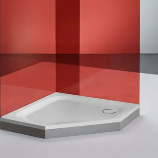 Bette Caro Fünfeck-Duschwanne 90 x 90 x 3,5 cm Stahl Weiß (7189-000)