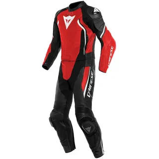 Dainese Avro D2 2 tlg. Lederkombi schwarz / lava-rot / weiss 44