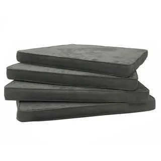 Sedex 4x Sitzpolster LARISSA Microfaser grau