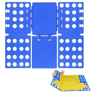 REDOM Wäschesortierer Wäschefaltbrett Tragbar Kleidung Faltbrett (68*56 cm faltbarer Ordnungshelfer, 1 St., Wäschefaltbrett Wäsche Falter Hemdenfalter), für Hemden Pullover Hosen T Shirt usw. blau