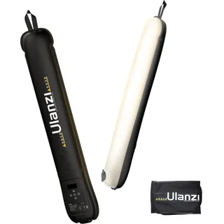 ULANZI UA12 Tragbare Luftschlauchleuchte, 12W Air Tube Light Zweifarbig 2700-6500K, Handheld LED Video Licht 18Wh Akku USB-C Wiederaufladbar, Wasserdicht Aufblasbarer Led Tube für Fotografie/Camping