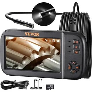 Vevor Endoskopkamera 1920x1080 mit Licht Dreifach Linsen 4,5" IPS Bildschirm