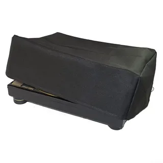 HEBEOT Staubabdeckung für Drehscheibe, Plattenspieler-Abdeckung aus Oxford Stoff, Staubschutz für Drehscheibe, 18 x 14 x 14 x 6,75 Zoll