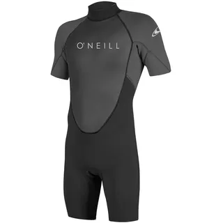 O'Neill Wetsuits Men's Reactor-2 2mm Back Zip Spring Wetsuit, Black/Graphite, S