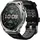 BT 51mm Titaniumgehäuse Schwarz Silikon-Armband Schwarz