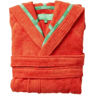 BENETTON Bademantel Be203 Rot L/XL